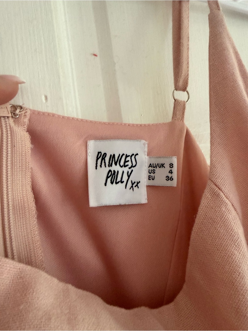 Princess Polly Blush Pink Wrap Mini Dress - Picture 2 of 2